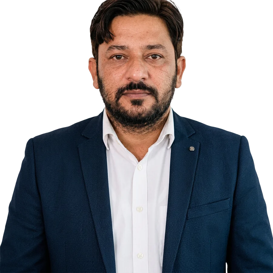Portrait of Dr. Syed Raza Hussain, Director, Certifications